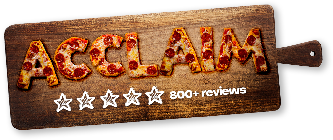Acclaim 800+ 5-Star Reviews